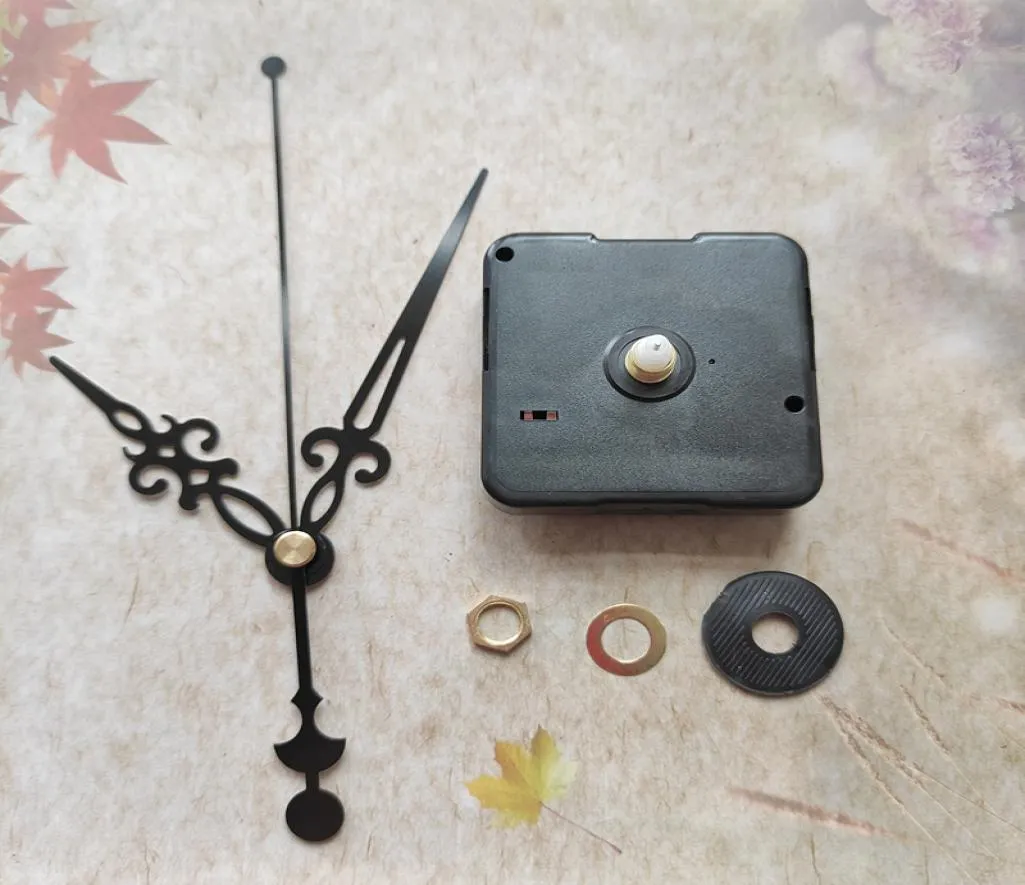 WHO 50sts No Tic Silent Quartz Clock Movement Kit Spindel Mekanism 12mm Axe With Hands9529887