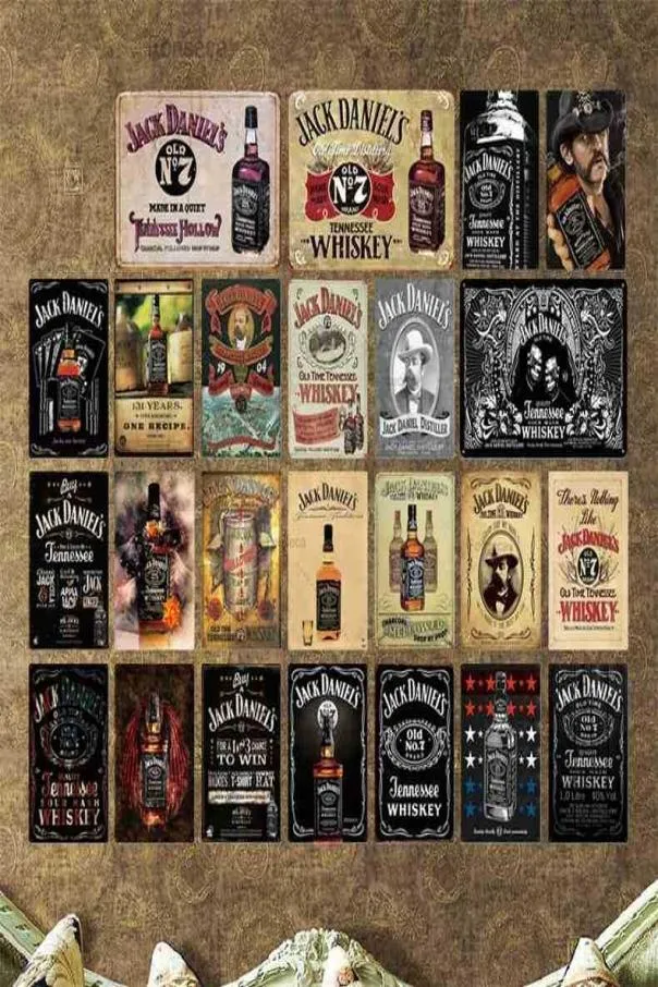 Whisky Plaque Metall Vintage Retro Zinnschild Wanddekoration für Bar Pub Club Man Cave Dekorative Platesa5089027