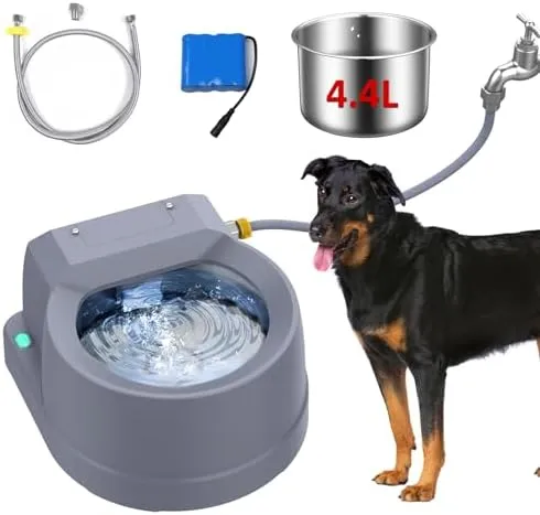 BENTOPAL Rechargeable Dog Water Fountain with Auto Refill, Stainless Steel,  3.9L Capacity, Grey from Dhgate Dog Fountains & Waterers - price 58.54