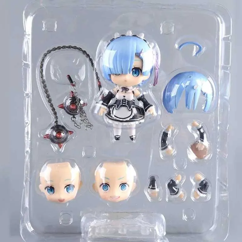 Anime Manga Anime Postacie w różnych światach REM 10CM Wymienne części akcja Charakter Zabawek Kolekcja zabawek świątecznych Doll Bame Packagingl2404