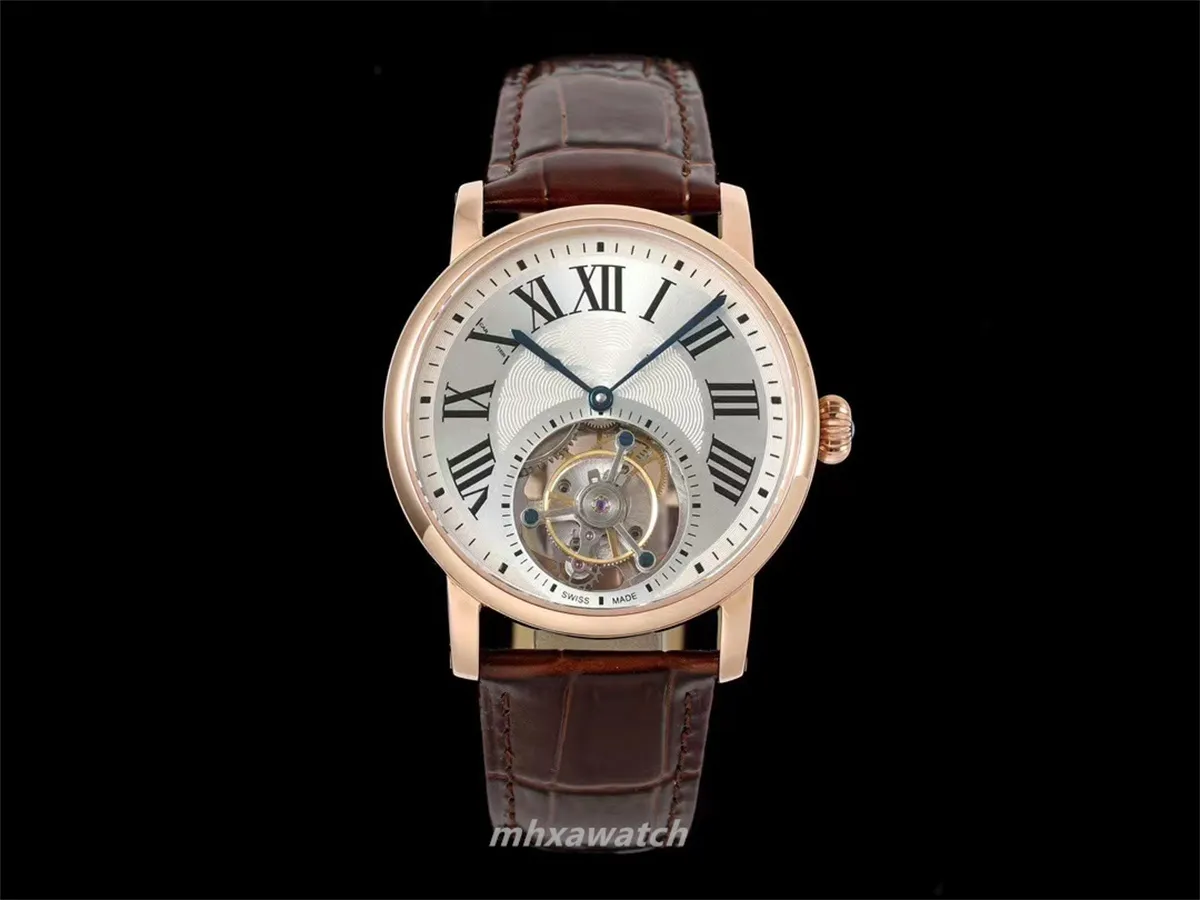 2024rms Factory Diametro di orologio da uomo 40 mm 316L Custodia in acciaio Crown Sapphire Crystal Orologio Cristallino cinghia