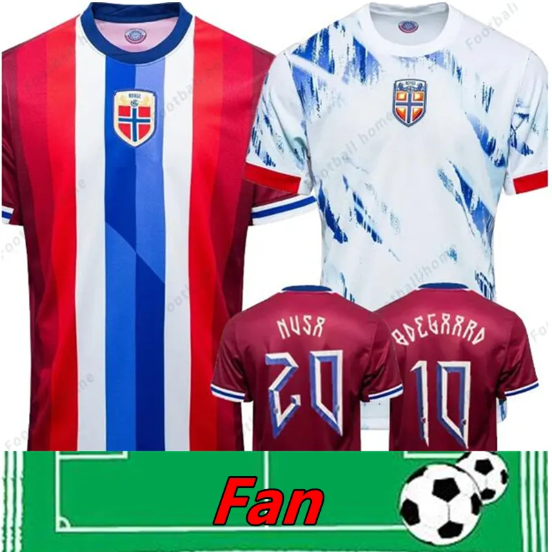 2024 2025 Sérvia Jersey Soccer Jersey Copa da Copa da Copa Nacional Home Afaste Sergej Mitrovic Men Shirts Kit Haaland Vlahovic Pavlovic Tadic Milenkovic Zivkovic Matic Uniformes