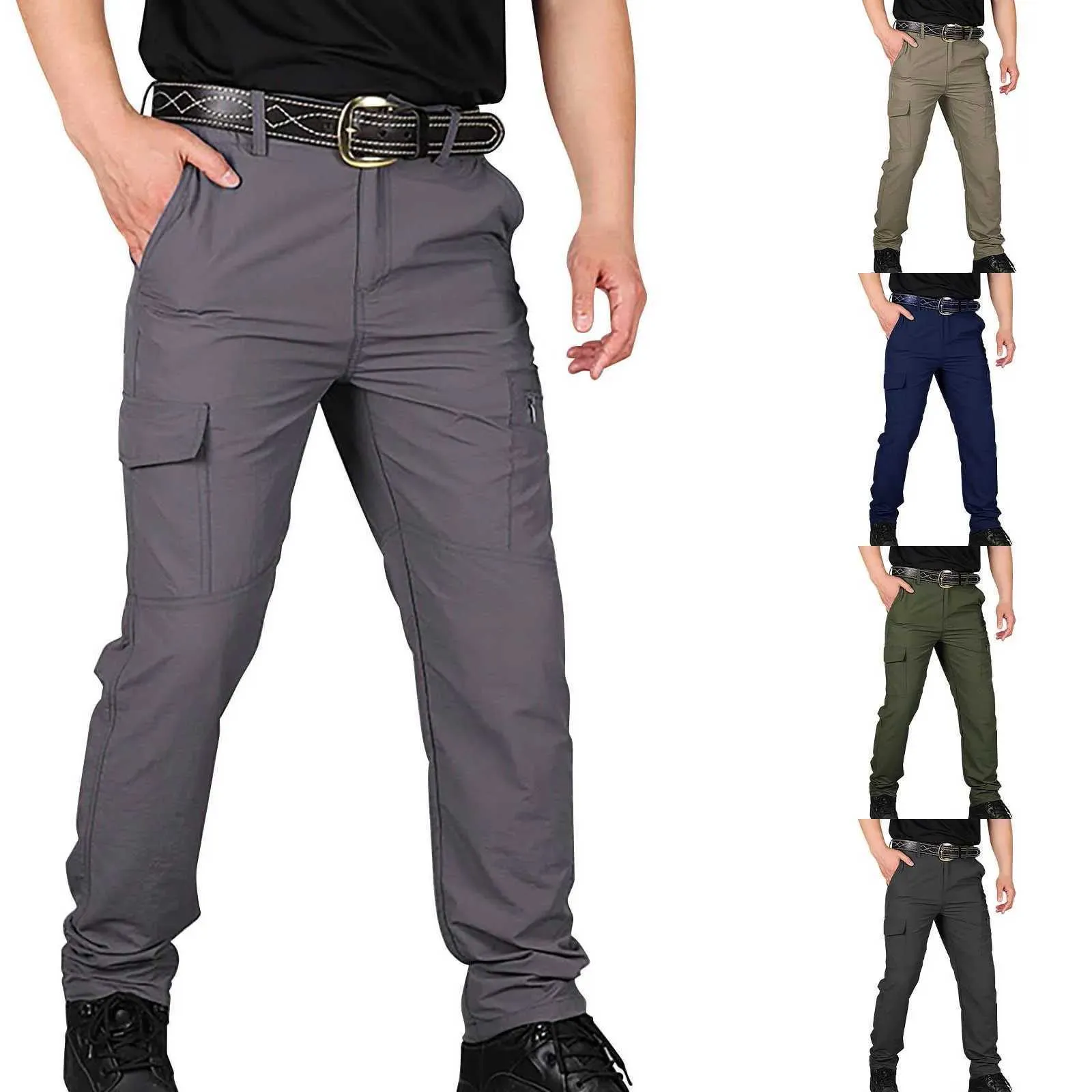 Men's Pants Mens urban military tactical pants combat cargo soldier multiple pockets waterproof and wear-resistant casual training jacketL2403