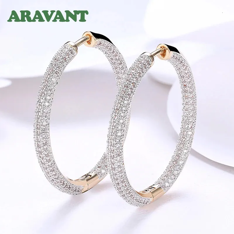 Orecchini A Cerchio Piccoli – Argento 925 Con Zirconi, Altezza 1,2 Cm, Donna, Eleganti - 3