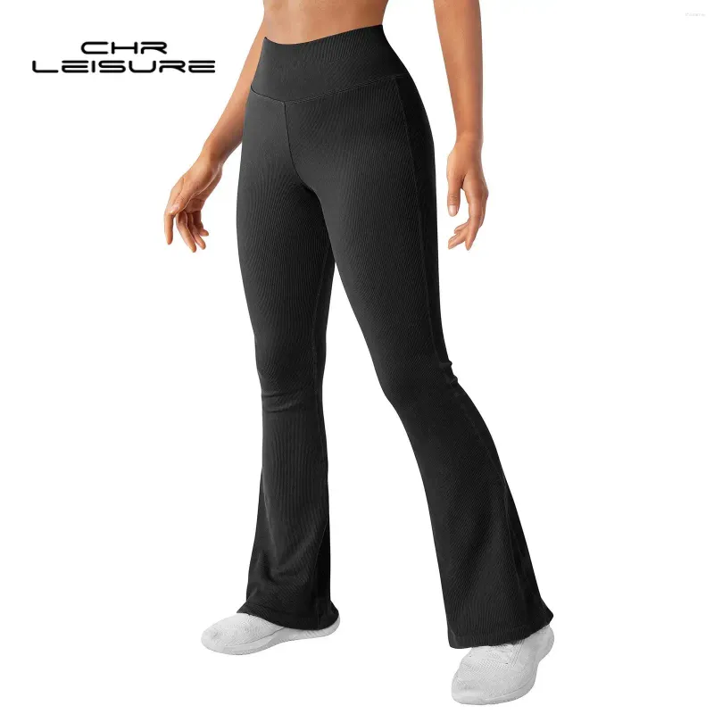 Pantaloni da donna Chrleisure Fare Donne ad alta vita Fitness Solido Fitness Active Active Active Active Fila