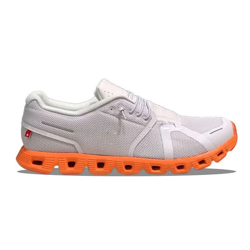 Modedesignerin White Orange Splice Casual Tennisschuhe für Männer und Frauenlüftungswolkenschuhe Laufschuhe Leichter langsamer Schock Outdoor-Sneaker DD0424A 36-45