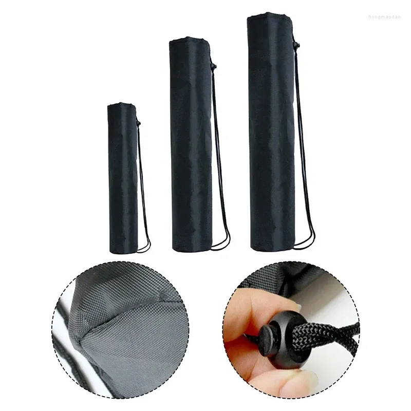 Depolama Çantaları 210D Polyester Brawstring Çantası Kamp Çadır Kutup Organizatör Silindirik Yoga Mat Açık Katlanır Sandalye