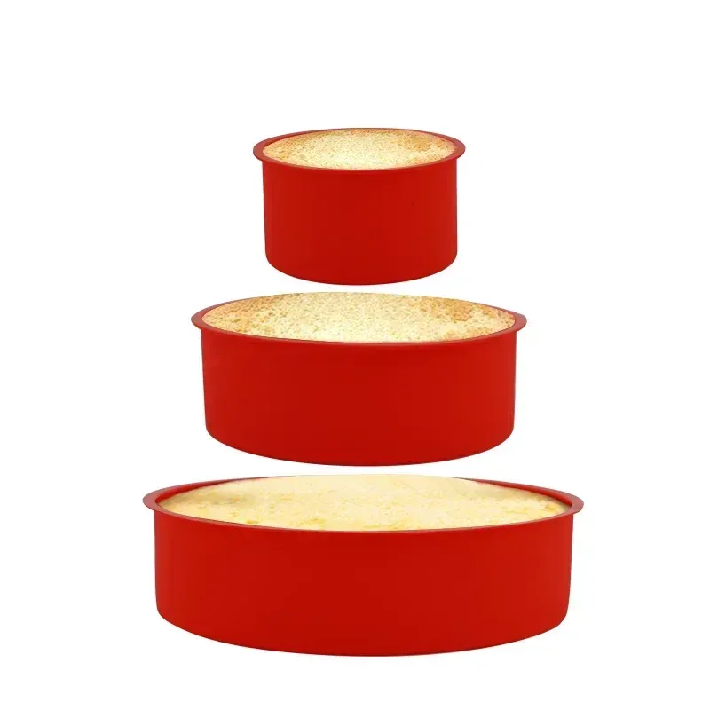 Formar Rund rektangel Silikonform Bakning PAN 12 Cupshaped Pastry Muffin Cake Mögel Bakningstillbehör Silikonformar