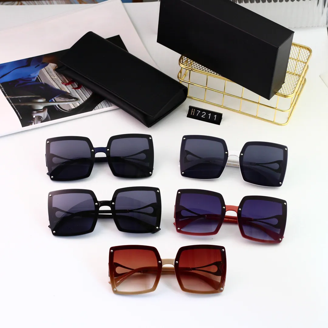 Designer sunglasses luxury Large frame sunglasses for women Travel photography trend men gift glasses Beach shading UV protection polarized glasses gift box