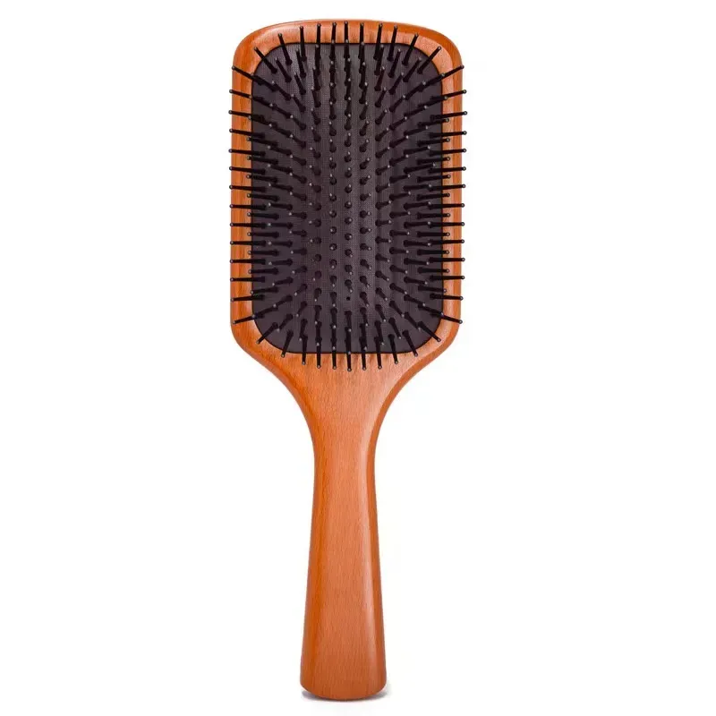 hair brushes Wood detangling brush curved brush massage comb detangling portable hairbrush for women straight curly styling brushes