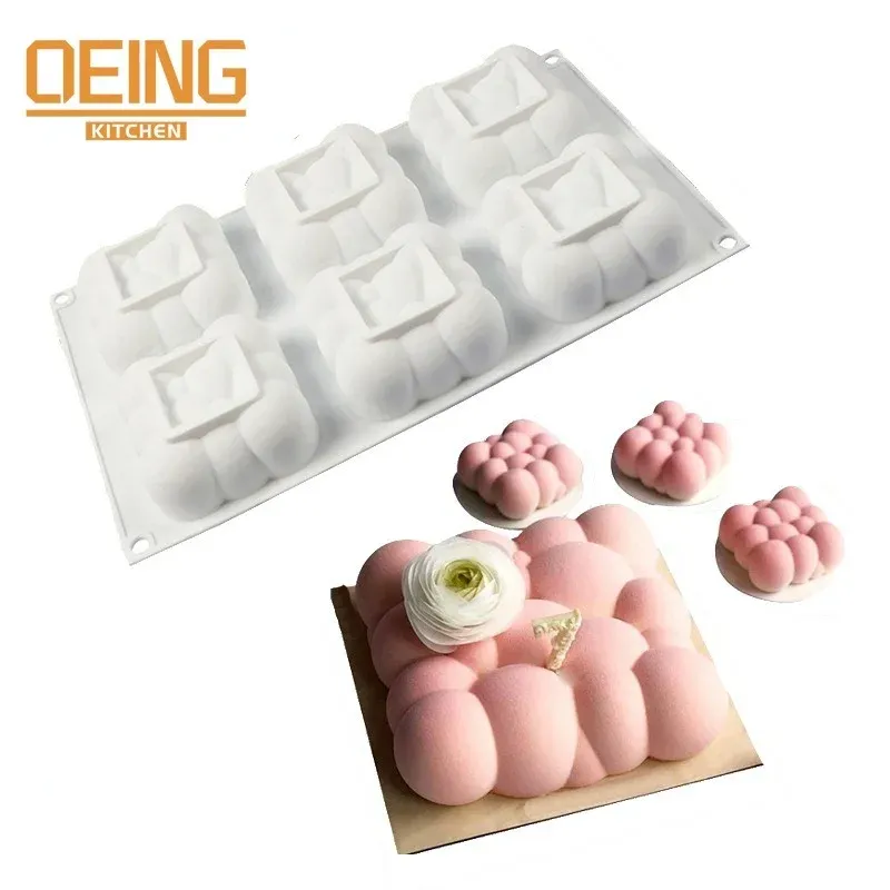 Moulds Diy Bubble Cloud Shaped Silicone Mold Dessert Cake for Chocolate Tool Decorating Jelly Kitchen Cake Baking Dish Mould Mouss