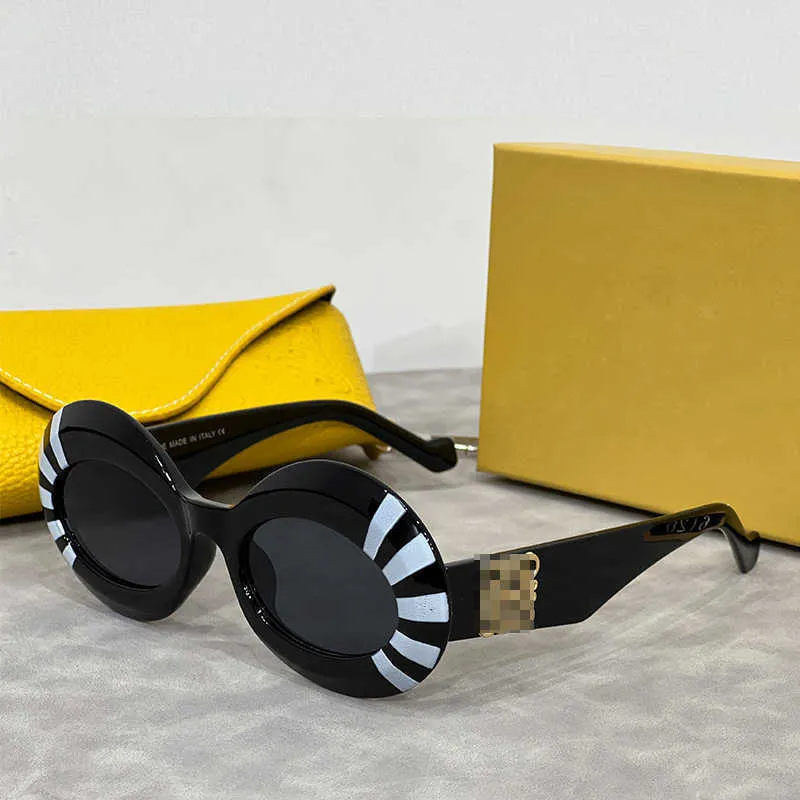 Projektanci okulary przeciwsłoneczne 2024 Owalne nowe Roewe Home Fashion Okulary przeciwsłoneczne Women Sunglasses Batch