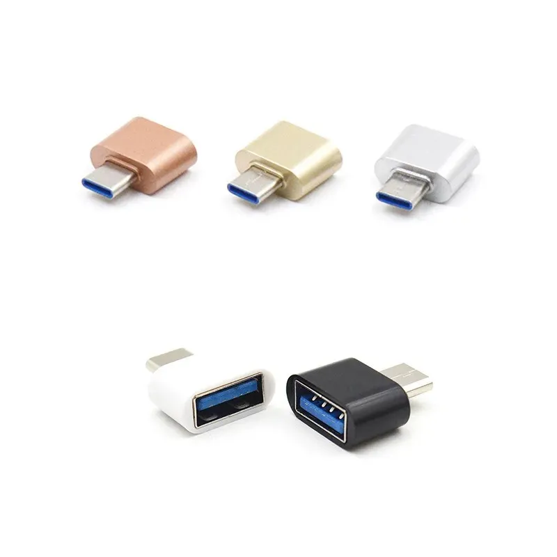 Ny Universal Mini Micro till USB 2.0 OTG-adapterkontakt för Android Mobiltelefon USB2.0 Type-C OTG-kabeladapter