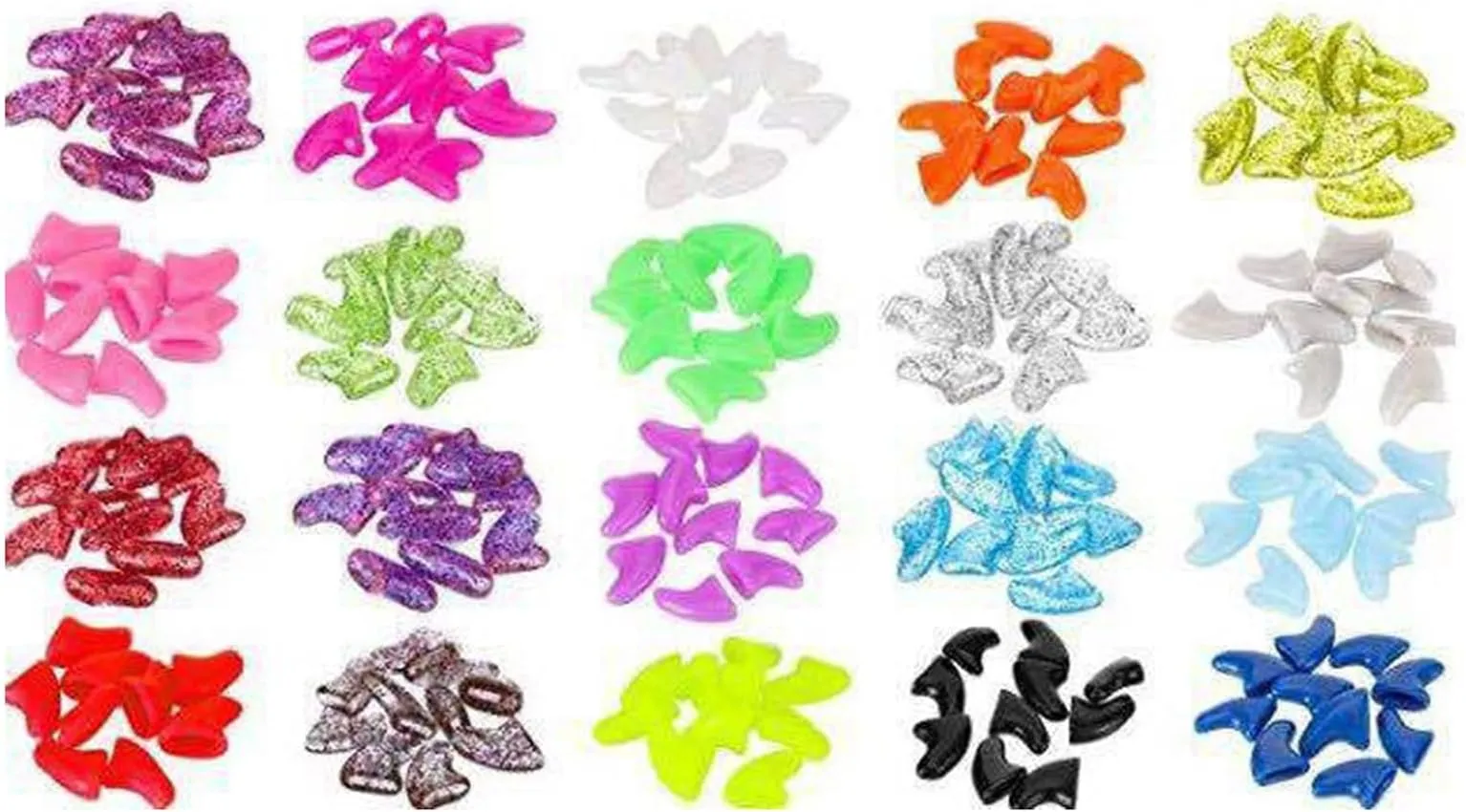 Shop Now: Colorful Pet Nail Protectors! Scratchproof Claw Covers for Cats  Dogs Assorted Sizes, Best Seller!