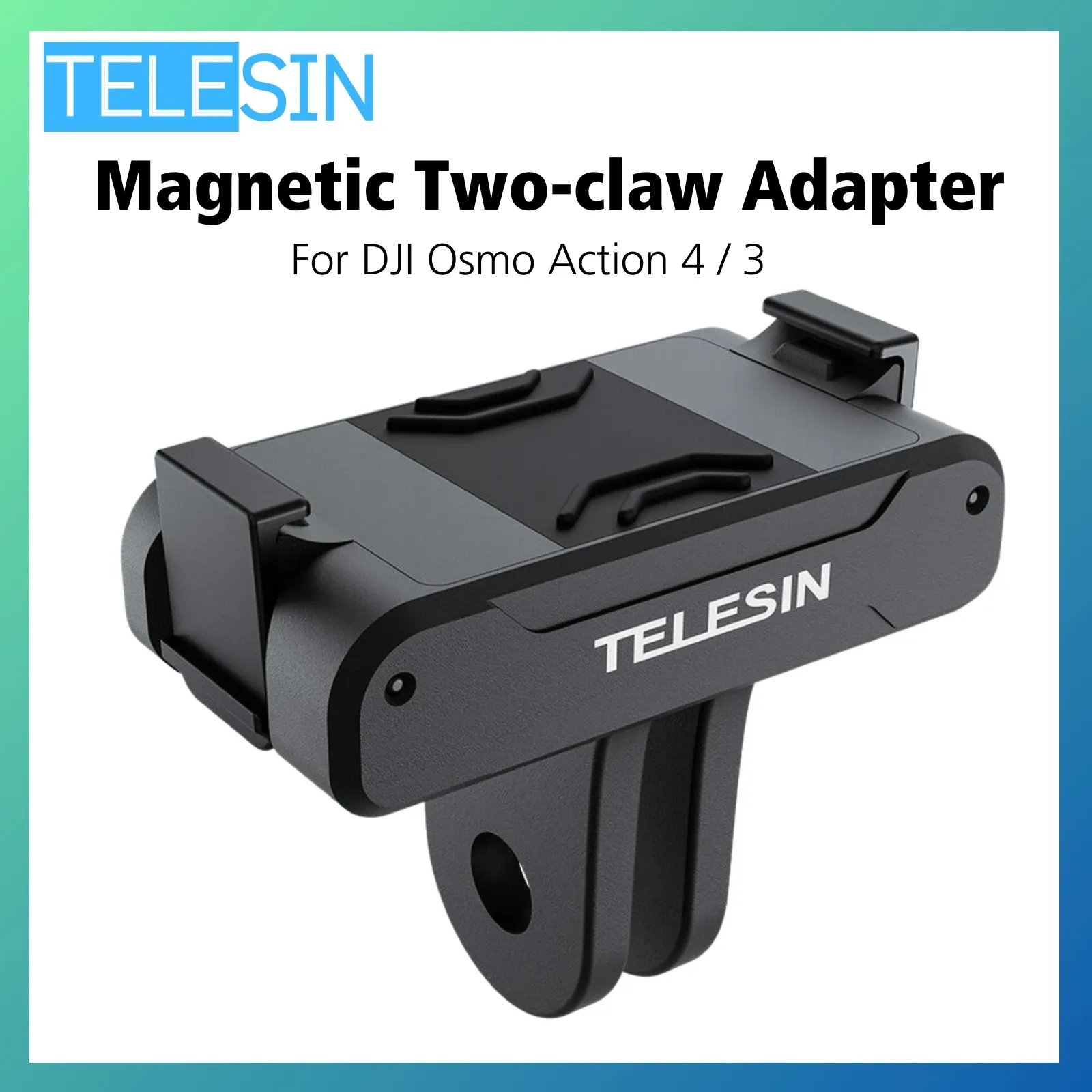 Camera's Telesin voor DJI Osmo Action 3 4 Magnetic Two Claw Adapter Quick Release Mount voor DJI Osmo Action 3 4 Montage accessoire