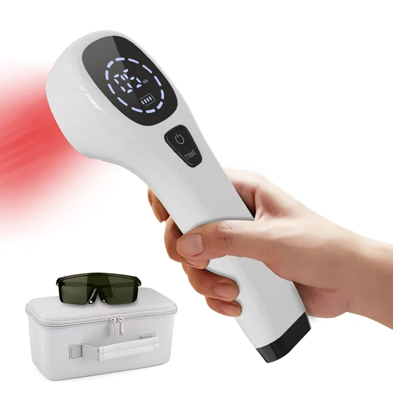 PADS Lllt Laser Thérapie Dispositif Handheld Physiothérapie Équipement de physiothérapie 650 nm 808NM pour le brouillon du poigne