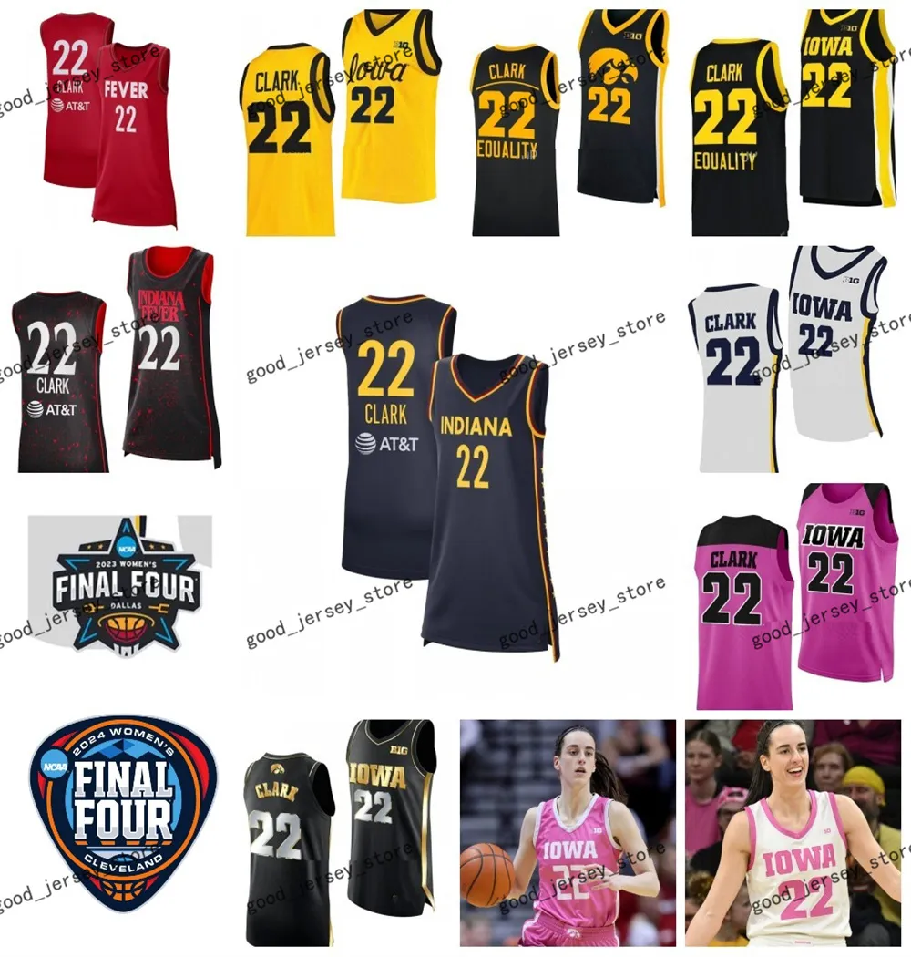 Iowa Hawkeyes Basketball Jersey NCAA Caitlin Clark 22 Sydney Affolter Molly Davis Hannah Stuelke S-3xl Maglie da febbre da donna per giovani cucite piene 2024