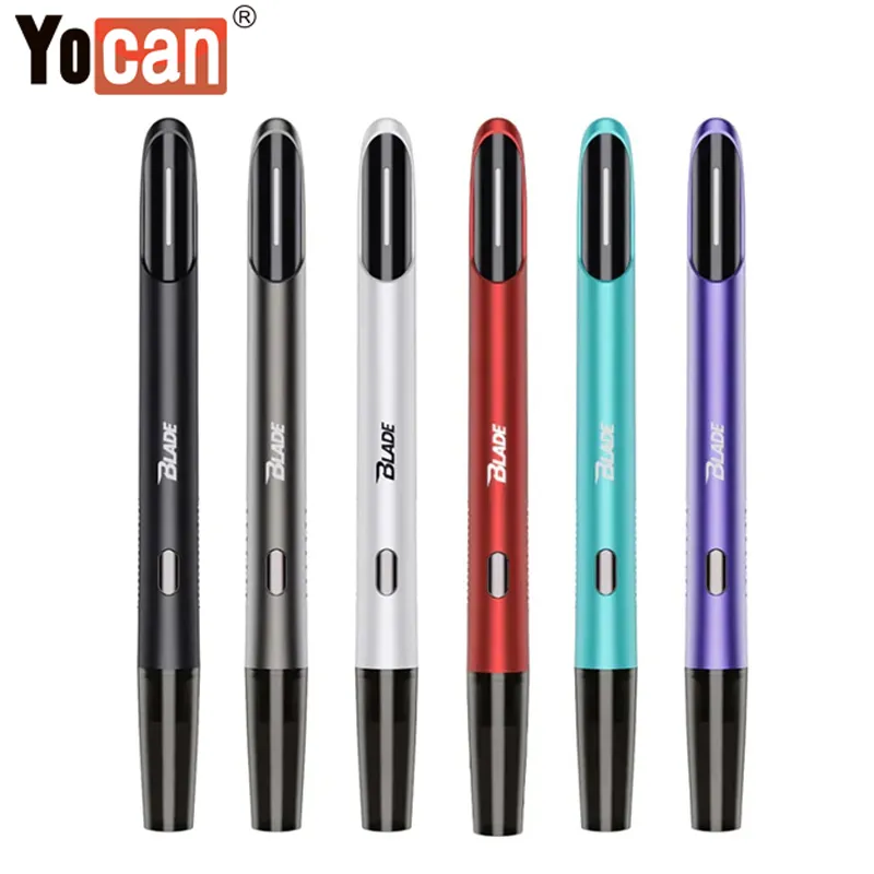 Batteria Blade Yocan Mod Mod 400Mah Batterie a tensione regolabile SPOSTABILE SPOSTABILE CERAMIC TIPIO TYPE-C PEN per 510 cartucce filettature