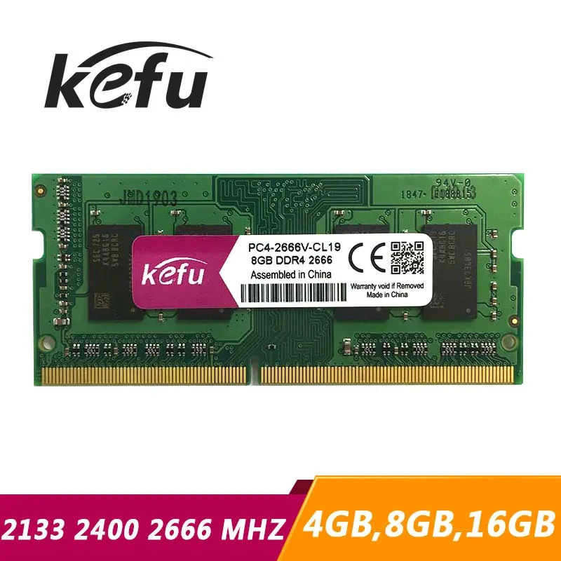 Rams Kefu Laptop DDR4 4GB 8GB 16GBメモリPC4 2133MHz 2400MHz 2666MHz 4G 8G 16G DDR4 2133 2400 2666 MHz RAMノートブックメモアソディム