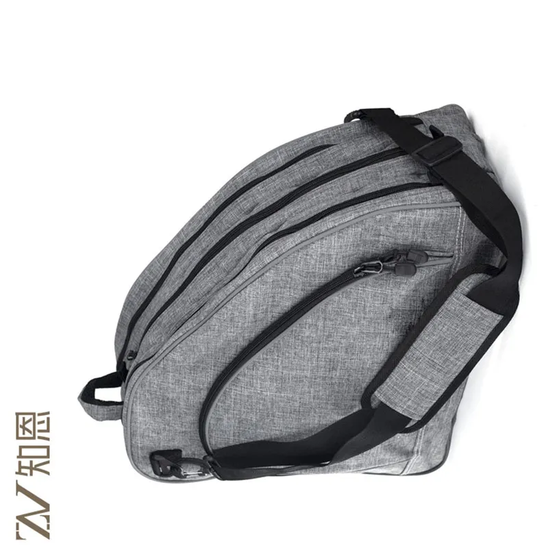 Un nouveau sac de rangement en tissu oxford imperméable, grande capacité, sac à bandoulière de rangement portable, peut être placé dans des bottes de patinage, traitement personnalisé