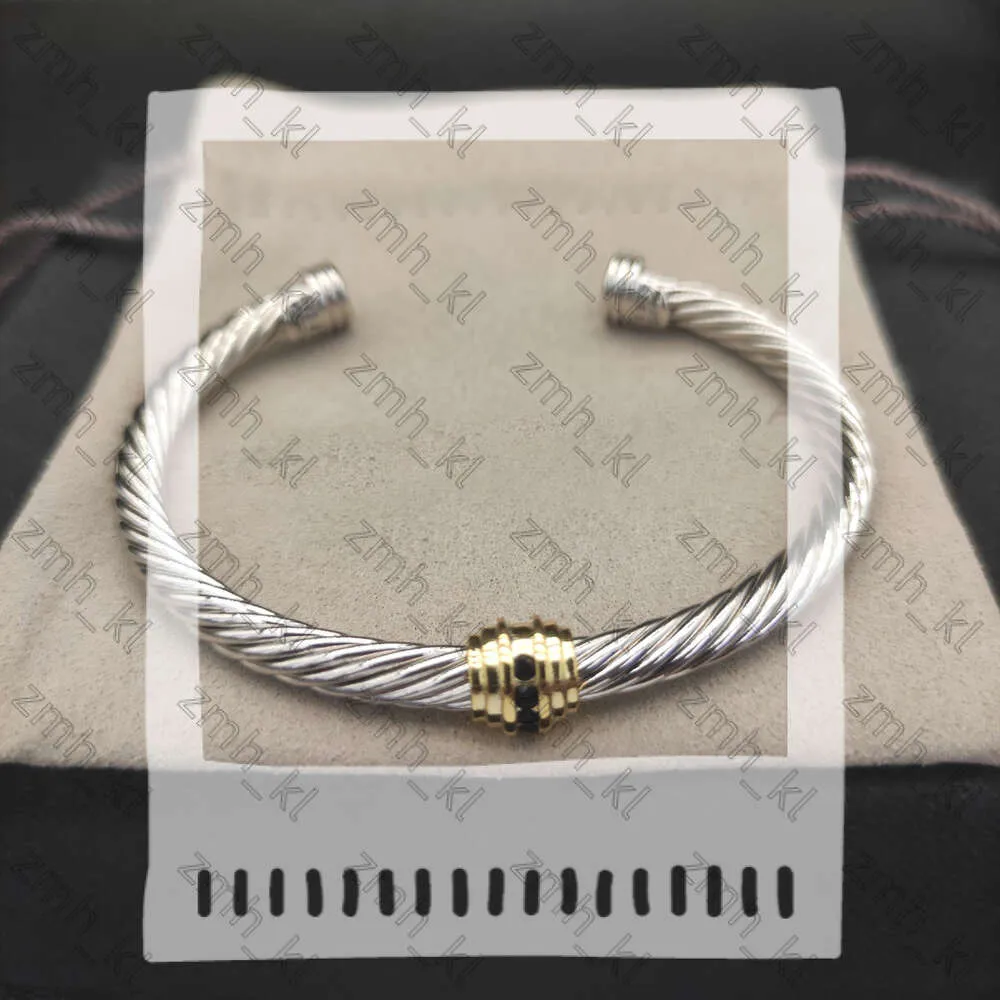 DY Bangle Jewlery Designer for Women luksusowa biżuteria pokręcone bransoletki kablowe klasyczne mężczyzna projektant boletowy para para