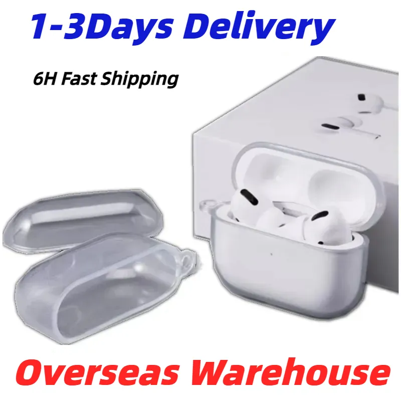 USA Stock för Apple Airpods Pro 2 Airpod 3 Pros Bluetooth hörlurar Tillbehör Solid TPU Silikon Skydd Earphone Cover Wireless Charging Shock Proof Case