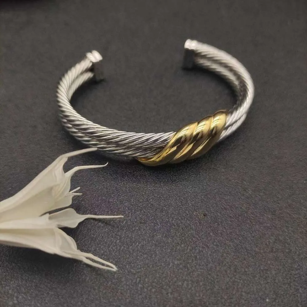 David Yurma armband merk Designer sieraden mode sieraden voor vrouwen mannen goud zilveren parelhoofd kruisbangband armband dy sieraden nagelarmband kabel armband 819