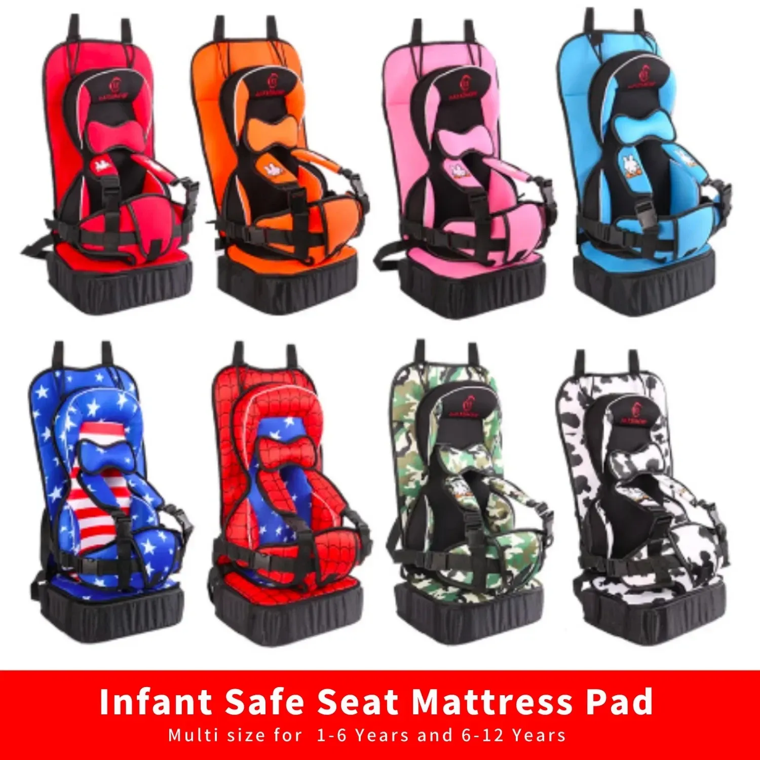 Liners Kids Seat for Children Safe Seat Mattress Pad Cushion Infant with 16 612 Years Old Strollers Chair Seat Shopping Cart Pad