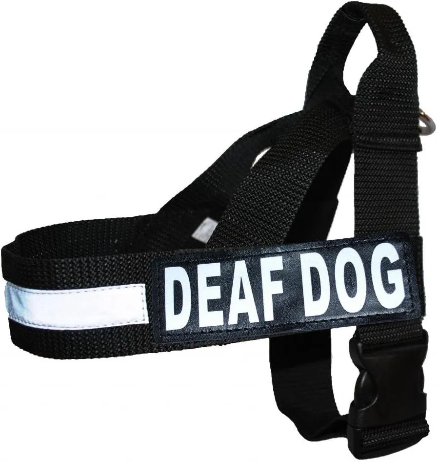 Deaf Dog Harness No Pull Service Dog Vest with Reflective