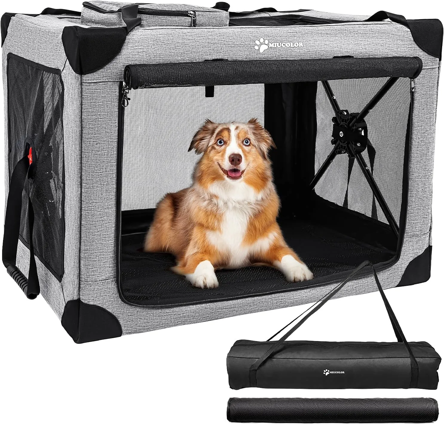 36 Inch Dog Crate: MIU COLOR Collapsible Quick Install Portable
