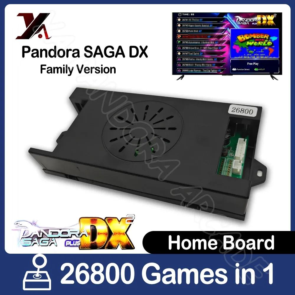 Games 26800 Games in 1 Pandora Saga DX Plus Arcade Box Console PCB Motherboard Retro Cabinet Game Jamma Support HDMI VGA 3P/4P