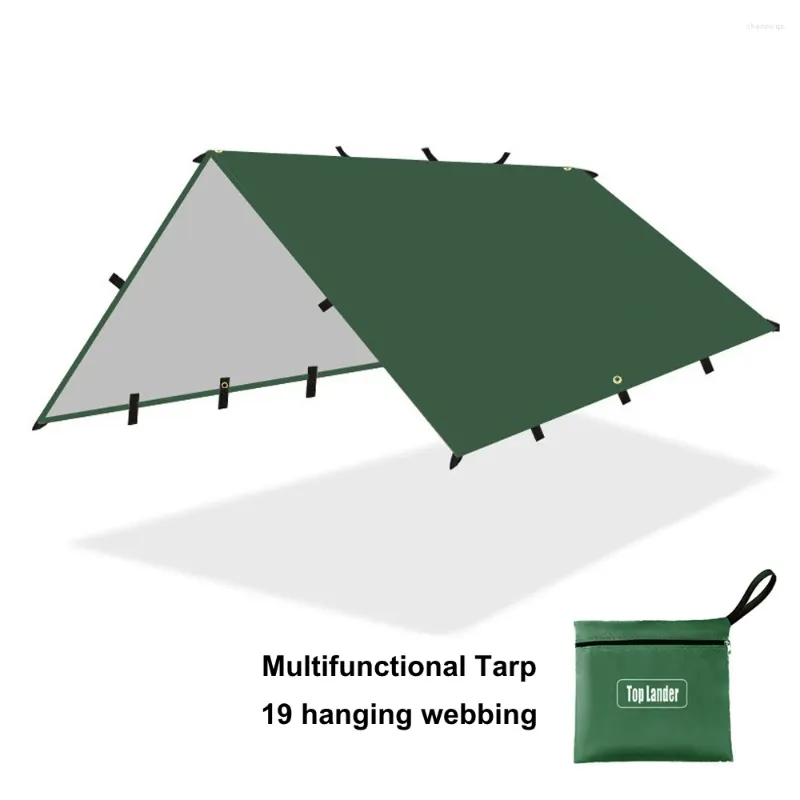 Tents And Shelters 4 4m Multi Functional Tear Resistant Silver Coated Tarp Camping Shelter