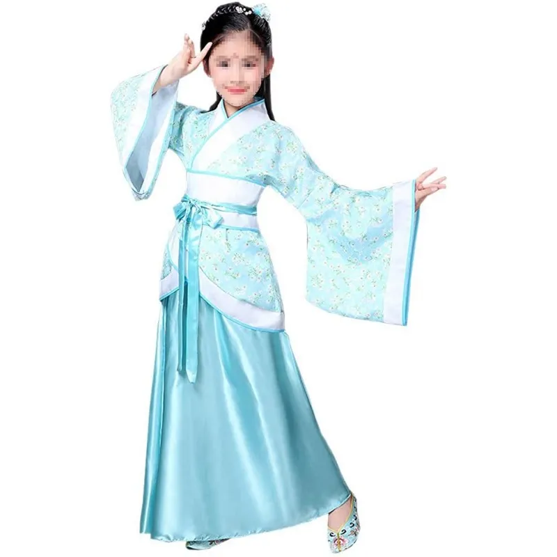 Vestido tradicional de hanfu tradicional de meninas