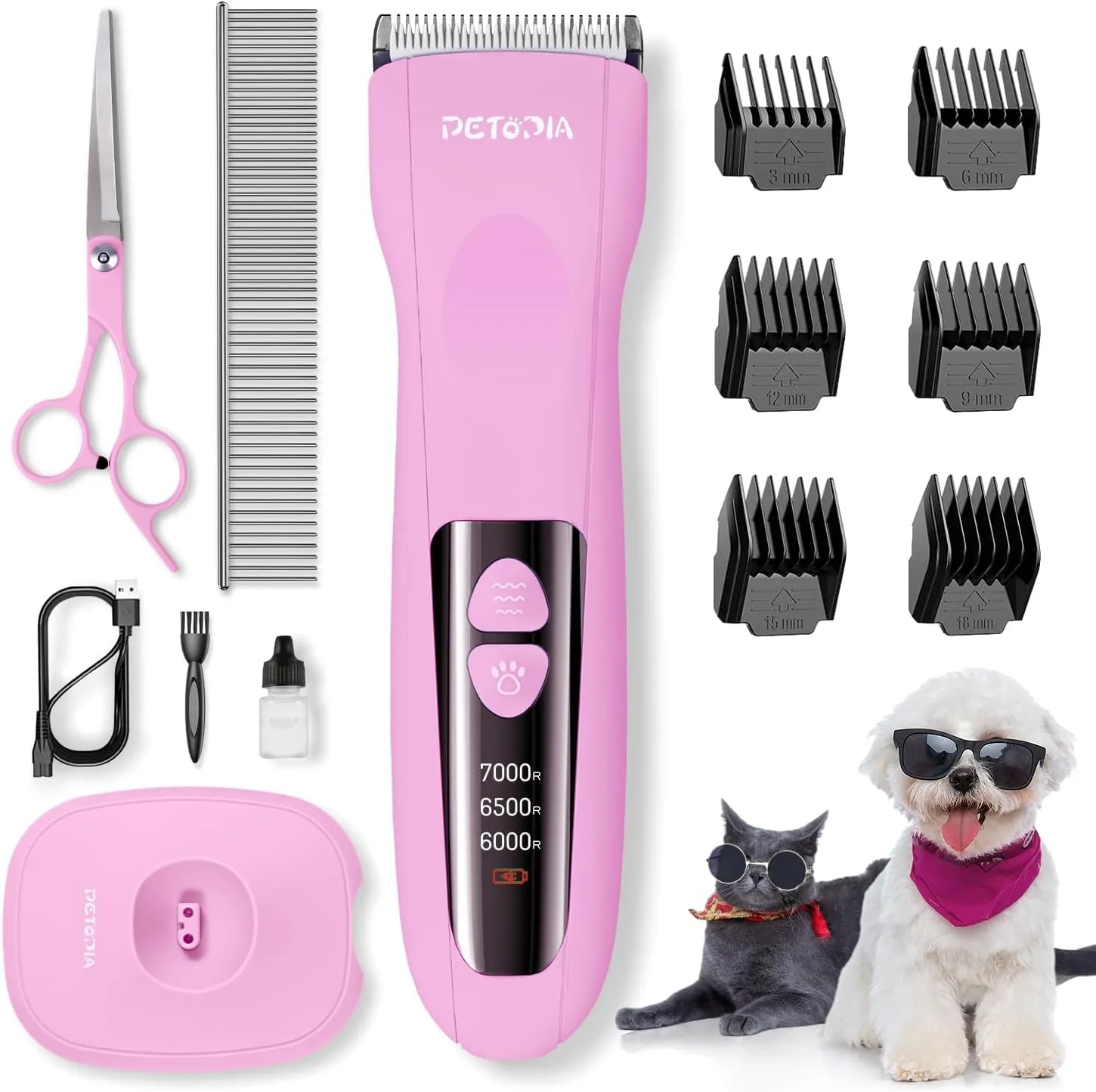 Pink Cordless Dog Trimmer Wahl Arco Pink Mini Cordless Dog