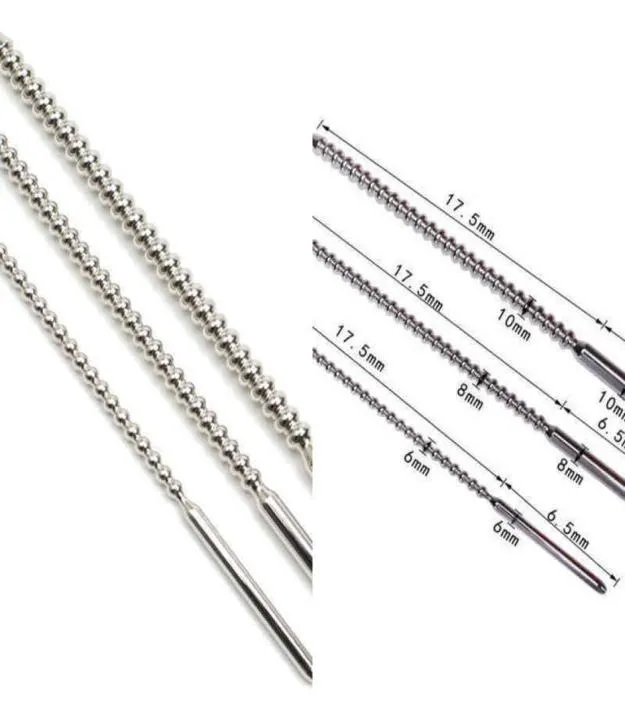 Nxy Catheters звучит SML Long Steel Uretrral Plugce Beads Beads Sound Groled Dilator звучание катетер для взрослых секс -продуктов Инструменты для 2248663