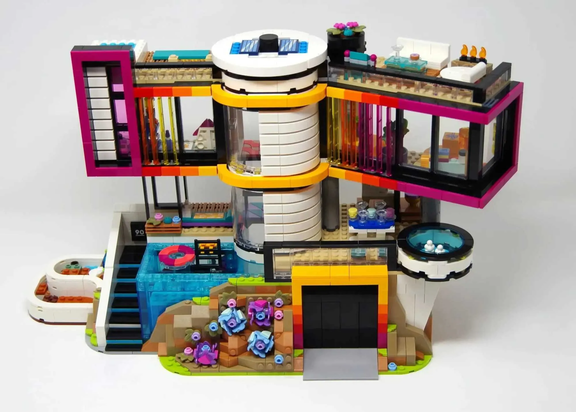 Modern House Andreas House Lego Set Contemporary Mansion Block