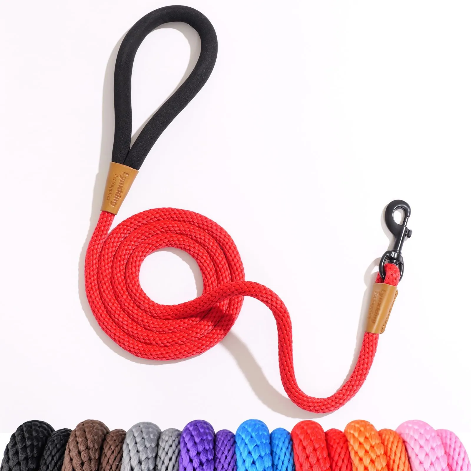 Heavy Duty Rope Dog Leash - 6ft Braided Training Lead for Medium ...