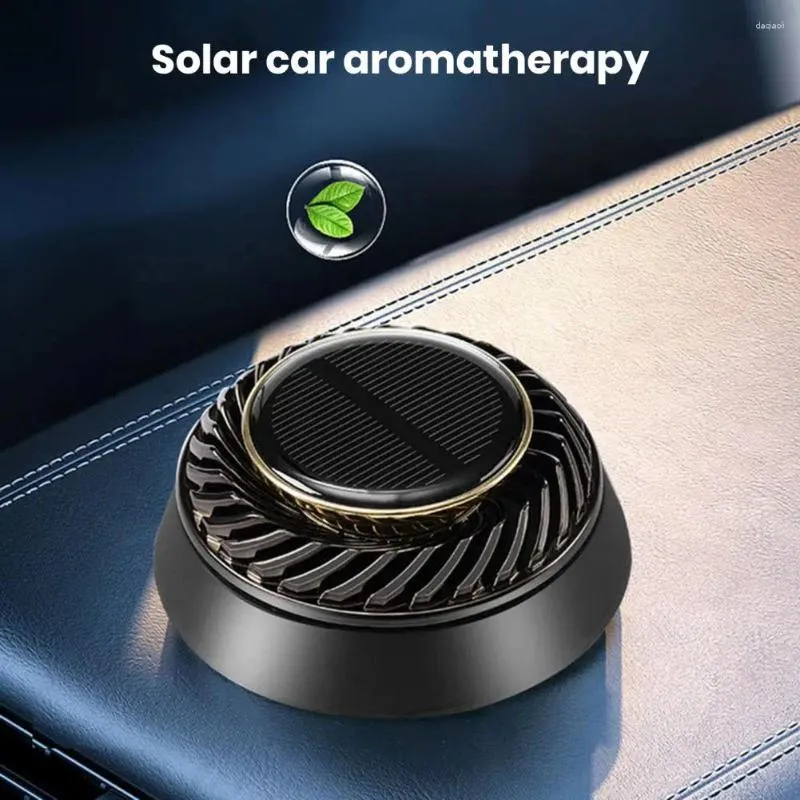 Auto Rotating Diffuser Car Supplies solenergidriven luftfräschare med eterisk olja för