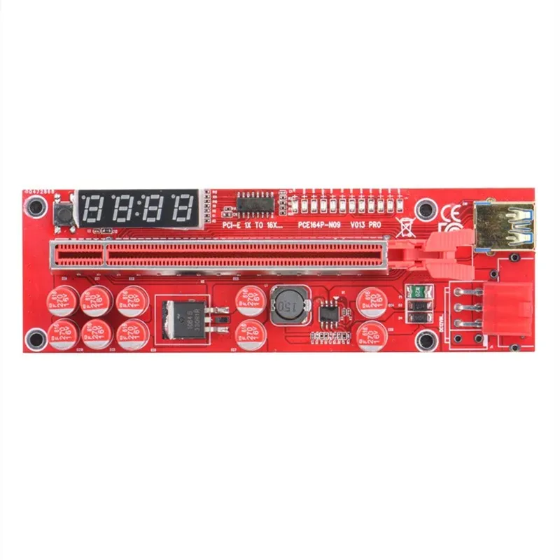 Ny PCIe-grafikkortsförlängningskabel V013PRO Digital Tube USB3.0 Grafikkort PCI-E Transfer Cable 1x till 16x Temperaturkontroll för