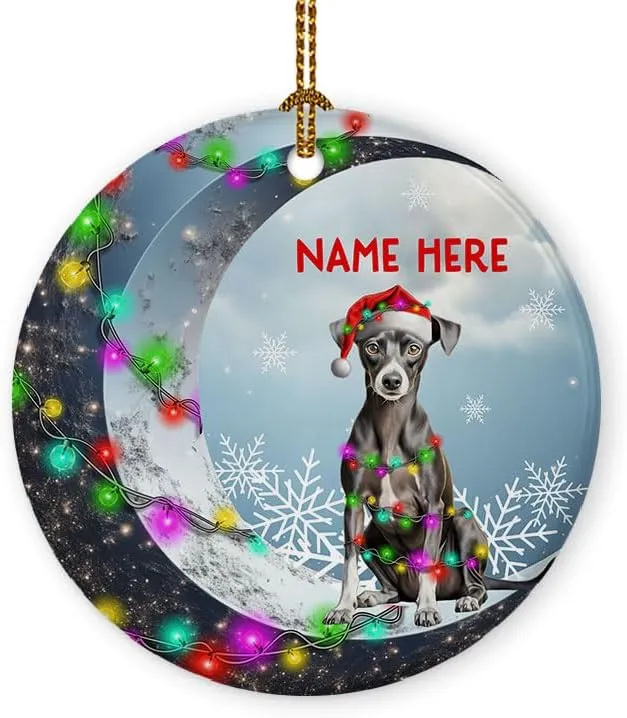 Personalized Dog Memorial Christmas Ornament Custom Pet