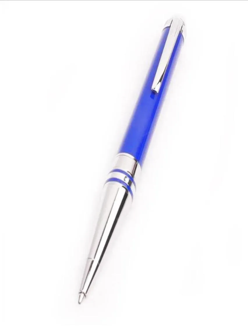 Kampanjer Pen Blue Crystal Top Ballpoint Pens Circle Cove Office and School With Series Number7082433