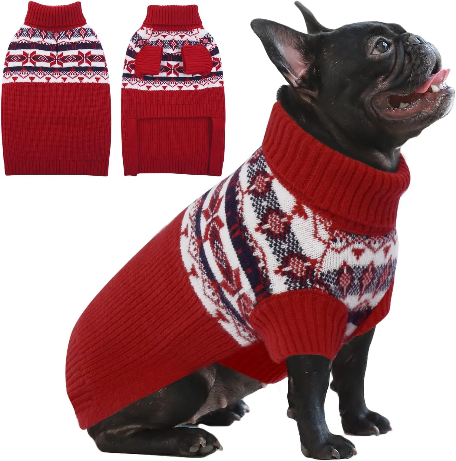 XXL Christmas Dog Sweaters: Cozy Turtleneck Knitwear for Large Breeds! Shop  Now for Holiday Cheer!