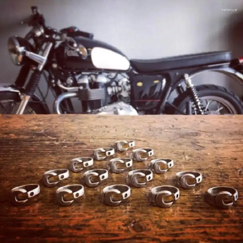 Cluster Rings Hiphop/Rock Antique Ring Stainless Steel Wrench For Men Biker Mechanic Jewelry