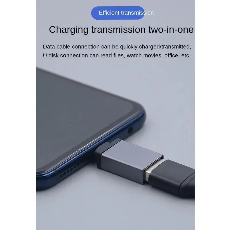 USB3.0-TYPE-C Mikro Adaptör U Diski OTG Dönüşüm Kafası Huawei Xiaomi Cep Telefonları Rastgele Renk