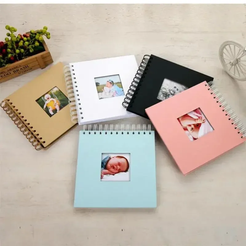 6inch Binder Photocards Holder Paper Photo Album Baby Scrapbooking DIY Kids Memory Livre pour les photos Collectez le livre Book Storage