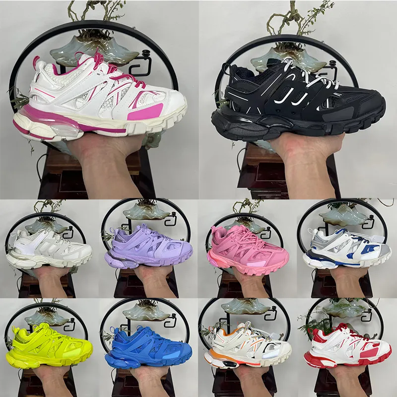 Track 3.0 Frühling Herbst Fashion Luxus Designer Schuhe Top-Qualität OG Sneakers Gummi-Mesh Chunky Bottom Blue Black Pink Casual Trains Herren Frauen Größe 36-45