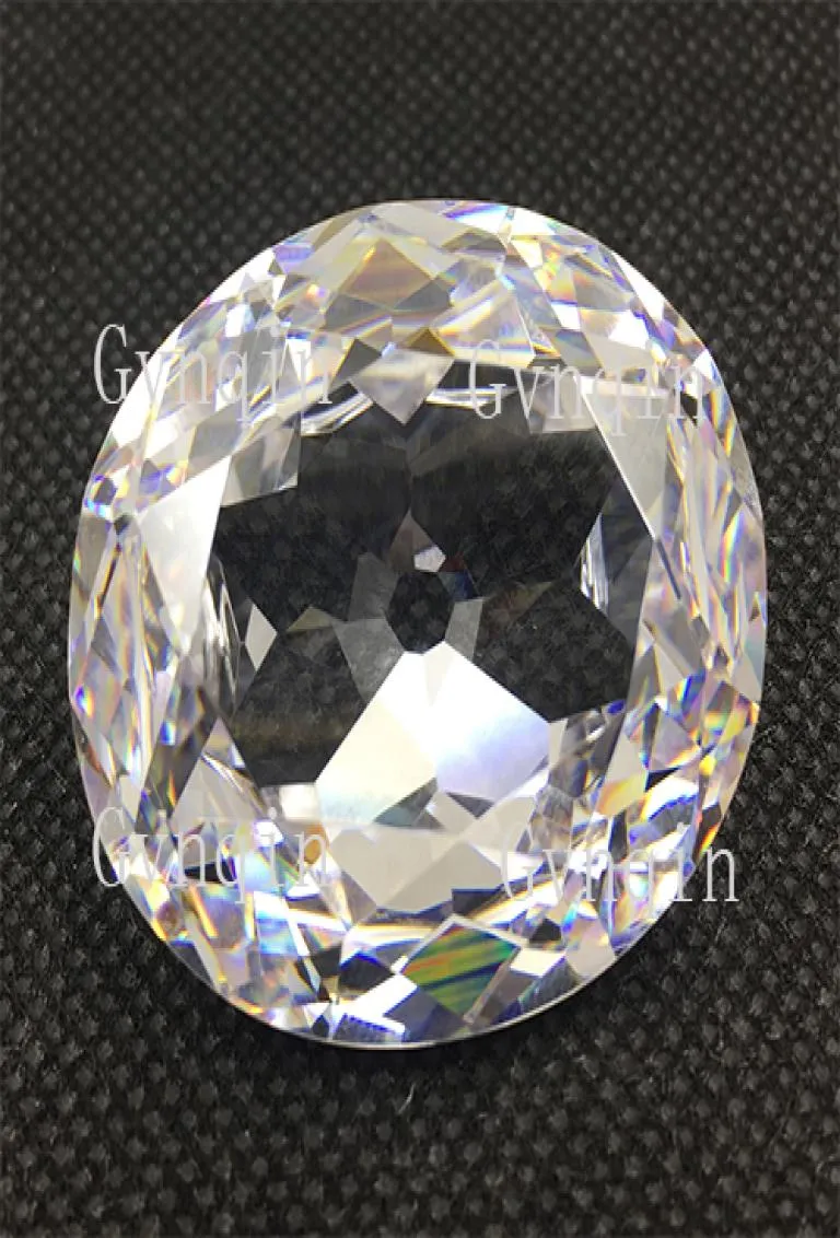 от DHL White Oval Kohinoor Modern Diamond Loake Cubic Circonia Gem Stones9927386
