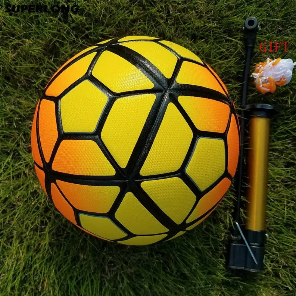 2015-2016 League Size 5 Football Ball Professional Competition Trainning Soccer Ball PU Material Hållbar futebol267v