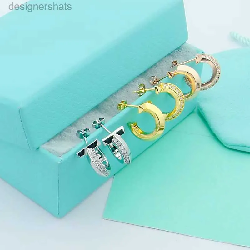 Kadınlar için çok pahalı elmas küçük küpeler kızlar için lüks tasarımcı küpeler sevgililer günü hediyeler klasik takı