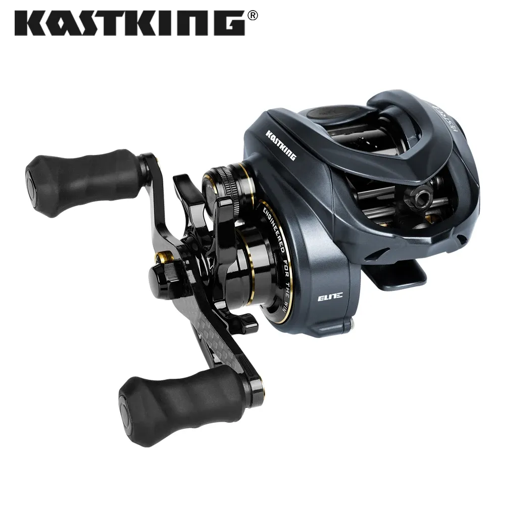 Akcesoria Kastking Kestrel Elite Magnesium Frame Bait Finesse System Baitcasting Reel 6kg Max Drag 11bb+1RB 8.4: 1 Szybkie bęben połowowy